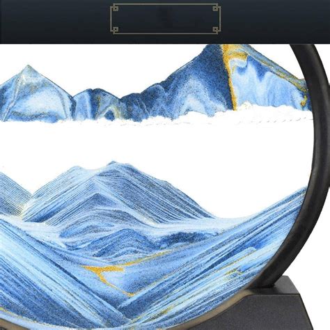 Flowing Sand Painting 12 Inch Moving Sand Art Picture 3d Deep Sea Sandscape In Motion Display