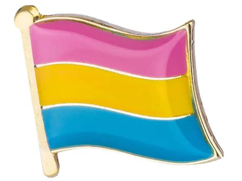 Pansexual Pride Pin Pansexual Flag Pan Pride Enamel Pin Etsy