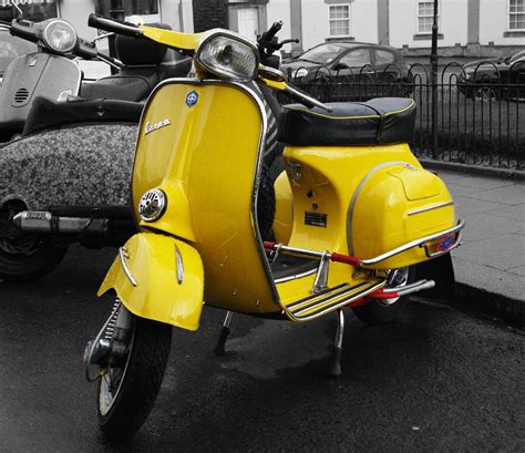 Pentax User - yellow vespa