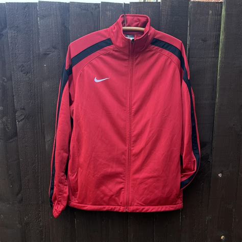 Vintage Nike Track Jacket Zip Up Features Zip Depop