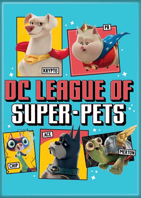 DC League of Super-Pets Characters Magnet| St. Mark's Comics