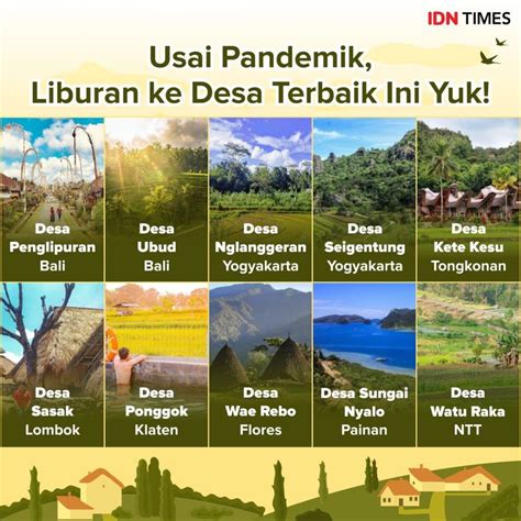 10 Desa Wisata Terbaik Di Indonesia Untuk Alternatif Liburan