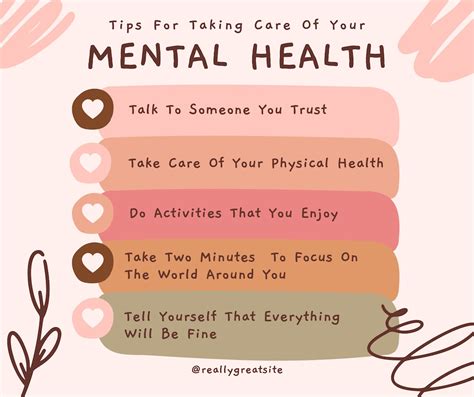 Mental Health Tips Sheet Instant Download Etsy