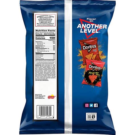 Doritos Tortilla Chips Cool Ranch Flavored 18 38 Oz