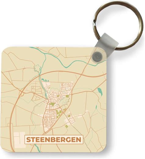 Sleutelhanger Uitdeelcadeautjes Steenbergen Plattegrond Kaart