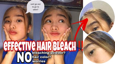 Hair Bleach Using BAKING SODA And Ms V Pancho YouTube