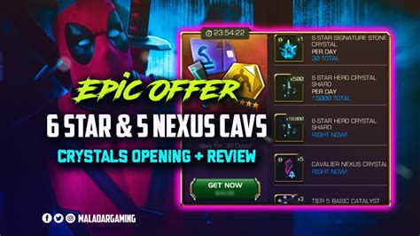 Thronebreaker Daily Card Offer 6 Star And Cavalier Nexus Crystals Mcoc Youtube