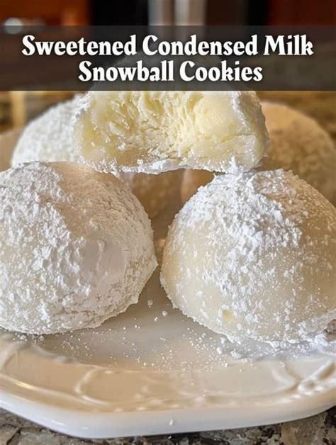 Sweetened Condensed Milk Snowball Cookies