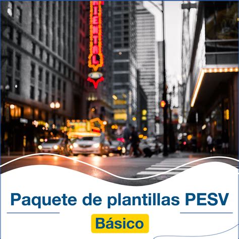 PLANTILLA PLAN ESTRATÉGICO DE SEGURIDAD VIAL PESV NIVEL BÁSICO