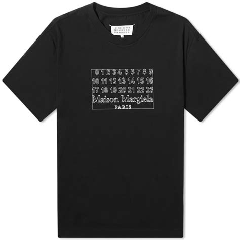 Maison Margiela 10 Numeric Logo T Shirt Black Mrsorted