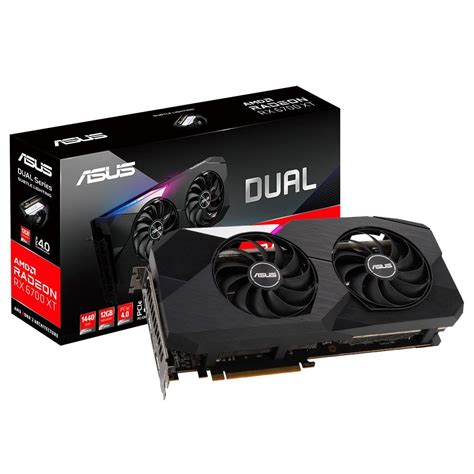 Placa de Vídeo Asus AMD Radeon DUAL RX 6700 XT OC 12G 12GB GDDR6 Ray