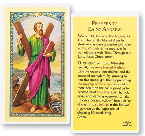 Prayers To Saint Andrew Patron Saint Of Fisherman And Scotland