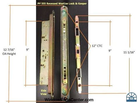 555 Amesburytruth 2 Point Recessed Mortise Lock And Keeper Kit Mortise Lock Sliding Patio