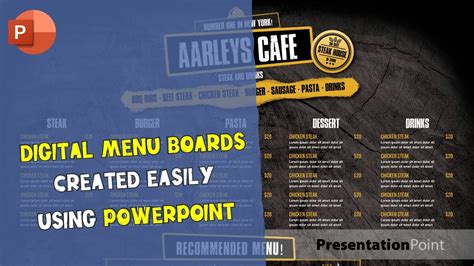 Examples Of Menu Boards With Powerpoint To Inspire You Youtube