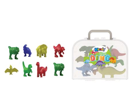 KIT DE BRINQUEDO MALETA DINO Brinquedo Kendy Brincar Faz Parte