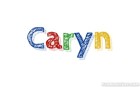 Caryn ロゴ フレーミングテキストからの無料の名前デザインツール