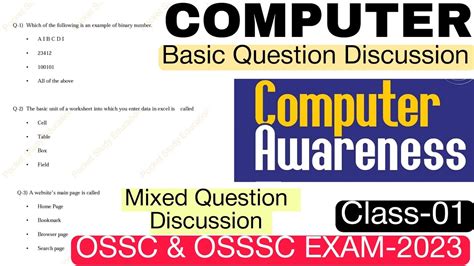 Computer Awareness Ossc Osssc Exam Basic Computer Exam Oriented