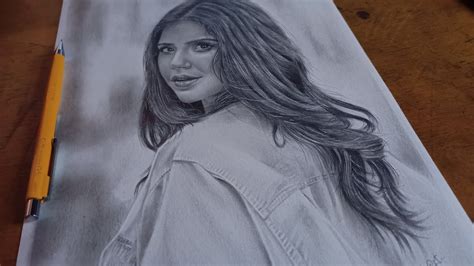 Actress Sonam Bajwa Realistic Pencil Drawing Youtube