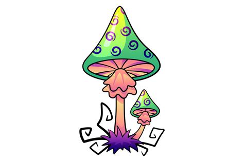 Magic Mushroom Icon. Poison Psychedelic Graphic by ladadikart ...