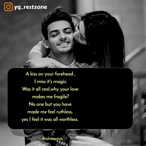 A Kiss On Your Forehead Quotes Writings By Anuja Patil YourQuote