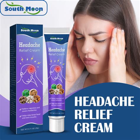 South Moon Headache Relief Cream Quick Relief Migraines Dizziness Head Care Ointment Relax Head