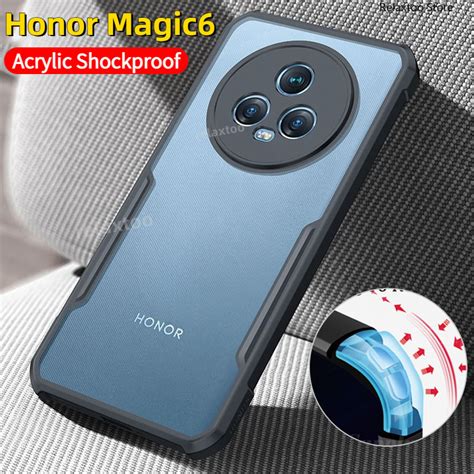 เคสโทรศัพท์มือถือ Pc ใส แบบนิ่ม อะคริลิค ป้องกันเลนส์ กันกระแทก สําหรับ Honor Magic 6 5g 6 Pro