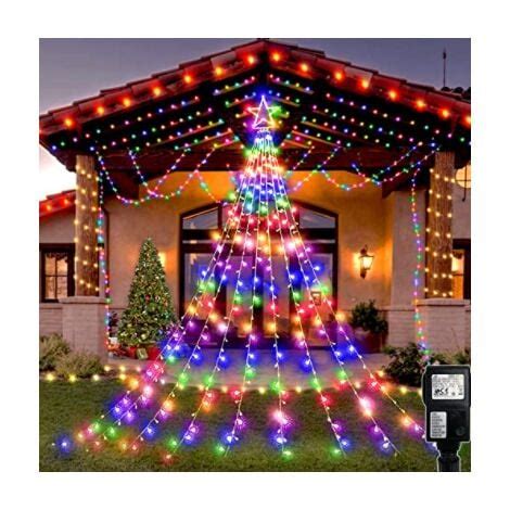 Led Guirlande Lumineuse Sapin De Noel Avec Etoile M Rideau