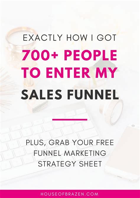 How I Got 700 People To Enter My Sales Funnel Elise Mcdowell Sales Funnels Marketing