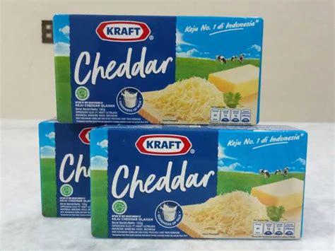 Cheese Keju Cheddar Kraft 165 Gr Processed Cheddar Cheese Lazada Indonesia