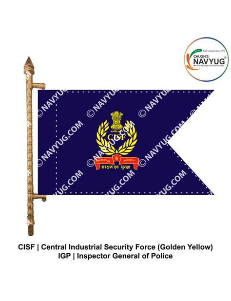 CISF | Central Industrial Security Force Car Rank Flags