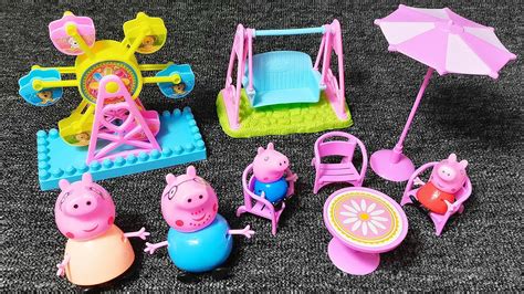 6 Minutes Satisfying With Unboxing Peppa Pig Playground Playset ASMR