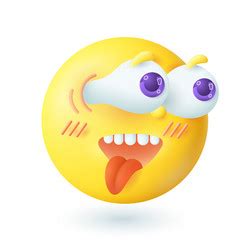 3d Cartoon Style Emoticon With Question Marks Vector Image