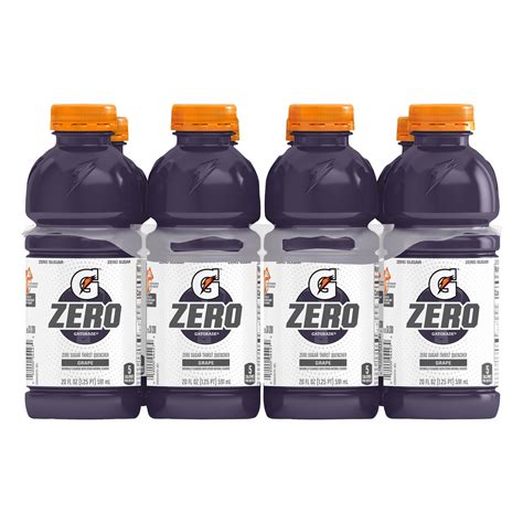 Gatorade G Zero Grape Sports Drink 8pk20 Fl Oz Bottles 8 Ct 20 Fl