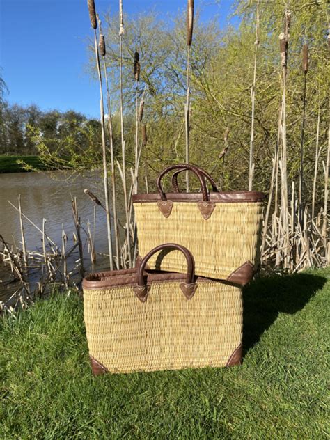 Bulrush Reed French Basket In Natural