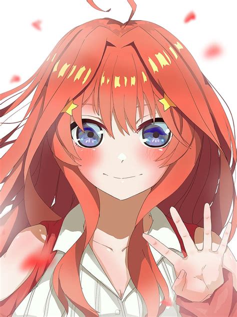 Anime Chicas Anime Toubun No Hanayome Nakano Itsuki Pelo Largo