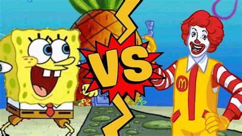 M U G E N Battles SpongeBob Vs Ronald McDonald YouTube