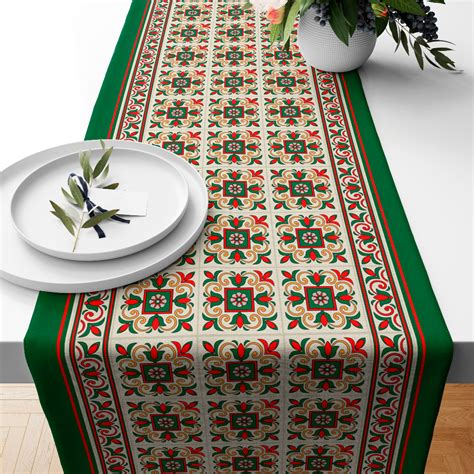 Jual TABLE RUNNER TAPLAK MEJA MOTIF TURKISH BOHEMIAN MAROKO 140X40 DAN