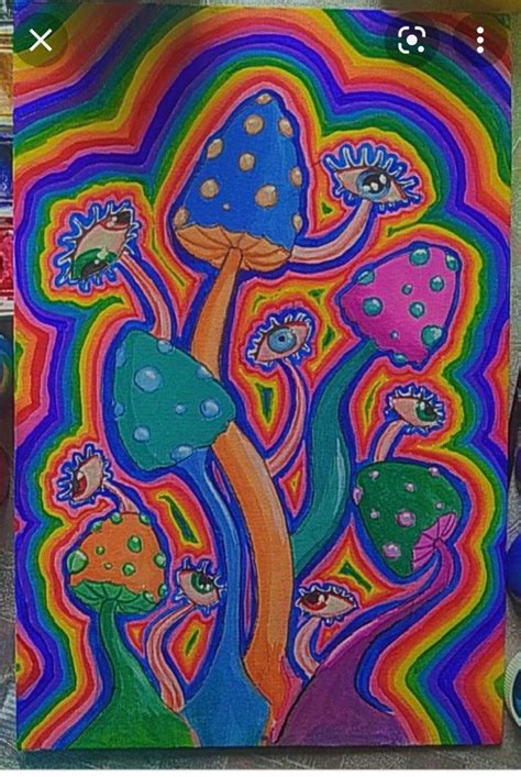 Pin By Stephanie Plamondon On ART Hippie Painting Psychadelic Art