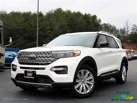 2020 Star White Metallic Tri Coat Ford Explorer Limited 4WD 136858597