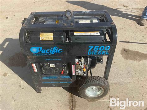 Pacific 7500 Diesel Generator Bigiron Auctions