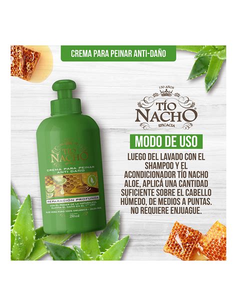 Tío Nacho Crema para Peinar Anti Daño 250 Ml en Proteger Salud