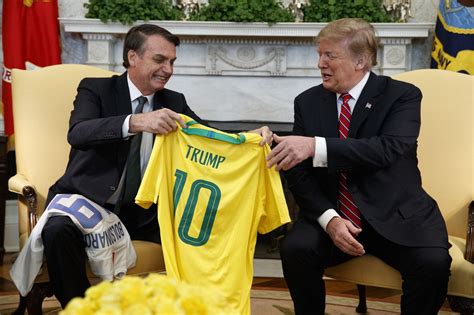 ‘shame As Bolsonaro Visits Trump Brazilians Tweet Their