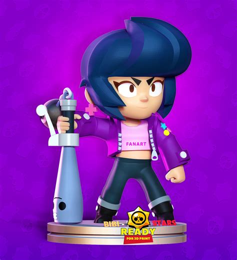 Bibi Brawl Stars Fanart 3d Printable Model Cgtrader