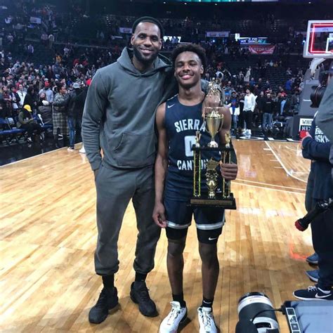 LeBron James Celebrates Son Bronny S Monster Dunk On The Court