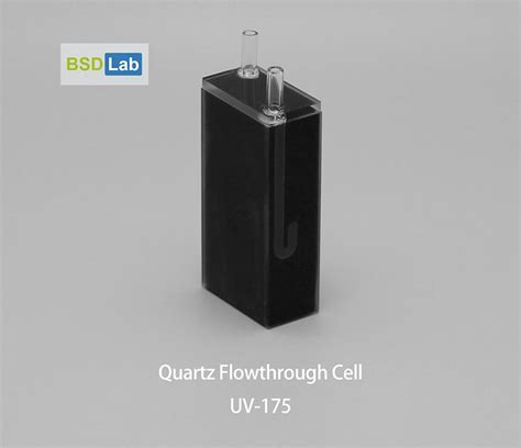 Quartz Flowthrough Cell UV 175 By BSDLAB Quartz Flow Cell