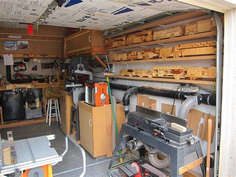 One Car Garage Woodshop Smart Woodworking Shop Projects For Garage Spaces Woodshop