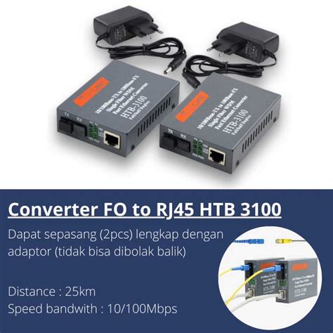 Jual Trend Htb3100 A B Fiber Optical Media Converter Netlink 10