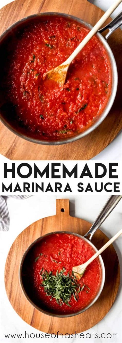 Classic Homemade Marinara Sauce Recipe Homemade Marinara Marinara