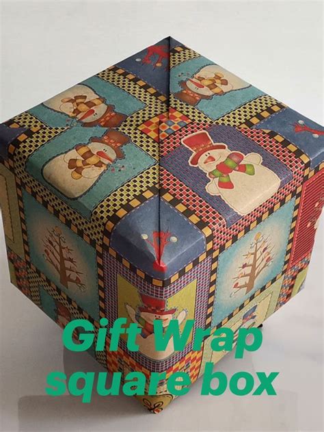 Gift Wrapping Ideas For Square Box How To Wrap A Square Box Artofit