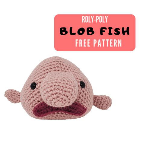 Crochet Blobfish Amigurumi FREE Pattern – Hubert | Fun crochet projects ...